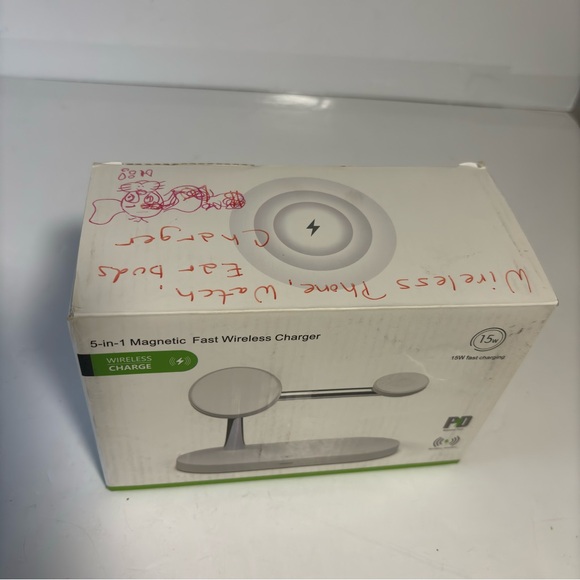 Waystar 3 in 1 magnetic charging station iPhone watch AirPods open box pre-owned - Picture 8 of 11
